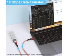 Usb-c 3.1 Gen 2 kabelis, 100w, 10gbps, 4k@60hz, 3m, raudonas