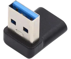 Usb-c į Usb 3.0 kampinis adapteris, 90 laipsnių žemyn