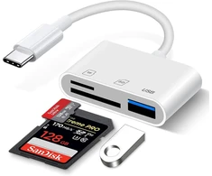 Usb c kortelių skaitytuvas, sd kortelių skaitytuvas usb c, skirtas micro sd/sd atminties kortelėms, type c kortelių skaitytuvas u-s-b atminties kortelių skaitytuvo adapteris usb c sd kortelių skaitytuvas, skirtas iphone 15/16/ipad/android/window