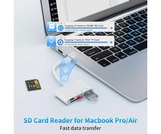 Atminties kortelė Usb c sd kortelių skaitytuvas, skirtas iphone 16/15, usb c sd tf micro sd kortelių skaitytuvas, sd kortelių adapteris su sd micro sd type c usb a prievadais, usb c atminties kortelių skaitytuvas, skirtas iphone 16/15, daugiau usb c/type c įrenginių