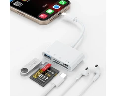 Atminties kortelė Usb c sd kortelių skaitytuvas, skirtas iphone 16/15, usb c sd tf micro sd kortelių skaitytuvas, sd kortelių adapteris su sd micro sd type c usb a prievadais, usb c atminties kortelių skaitytuvas, skirtas iphone 16/15, daugiau usb c/type c įrenginių