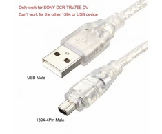Usb į Firewire 1394 4-pin adapterio kabelis Sony Dcr-trv75e Dv