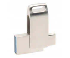Usb reklaminis metalinis raktas su logotipu Pdslim-1 Otg-c, 32gb Usb 3.0 10 vnt.