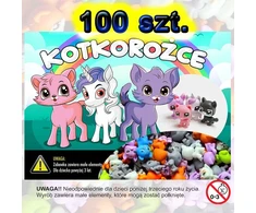 Užpildas žaidimų automatui, kapsulės įdėklas 32mm Vienaragiai-katės 100vnt. įdėklas kamuoliukas