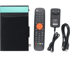 V8x Skaitmeninis palydovinis imtuvas Dvb S S2 S2x Europos standartas 100–240 Vac su jungiamuoju kabeliu