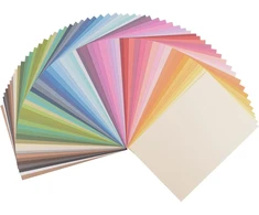 Vaessen Creative 2927-999 Florence popierius, tamsios spalvos, 216 g/m², din a4, 60 vienetų, glotnus, skirtas scrapbooking'ui, atvirukų gamybai, štampavimui ir kitiems popieriaus amatams, įvairiaspalvis