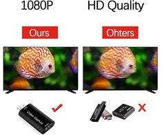 Vaizdo plokštė Vaizdo įrašymo plokštė, Hdmi Usb adapteris, 1080p Hdmi vaizdo įrašymo plokštė, Hdmi vaizdo įrašymo Usb 2.0 skirta žaidimams, Tv transliacijoms, įrašymo įrenginys tiesioginei vaizdo transliacijai, skirta Windows Mac Os (hdmi Usb)