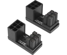 Vaizdo plokštė 2 vnt. 180° kampu Gpu 6-pin adapteris maitinimo jungtis