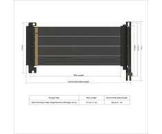 Vaizdo plokštė Linkup Ava5 Pcie 5.0 Riser Cable x16 128gb/s, Rtx5090/rx9070