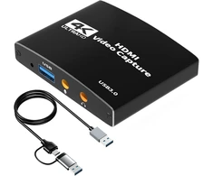 Vaizdo plokštė Vaizdo įrašymo plokštė Full Hd 1080p 60fps vaizdo įrašymas 4k Hdmi Loop-out vaizdo įrašymo plokštė transliacijoms Usb 3.0 audio, žaidimų plokštės įrašytuvas su vaizdo žaidimų tiesioginėmis transliacijomis kamerai Pc Obs