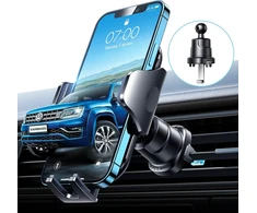 Vanmass telefono laikiklis automobiliui [2025 m. patobulintas, atsparus smūgiams ventiliacijos kabliukas] laikiklis, ventiliacijos spaustukas, automobilinis telefono laikiklis 360° pasukamas karinis apsauginis automobilinis telefono laikiklis, skirtas iph