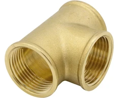 Variants T-jungtis 90° 3/4" vidinis sriegis, žalvaris