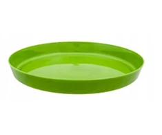 Vazonų padėklas, žalias, blizgus, 23 cm