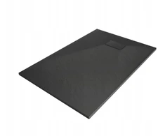 Veldman Torino kvadratinis dušo padėklas smc 90x120 juodas