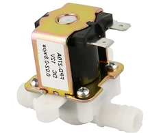 Ventiliatorius Elektrinis solenoidinis vožtuvas, dc12v od12mm elektromagnetinis plastikinis vožtuvas, normaliai uždarytas vandens įleidimo srauto jungiklis vandeniui