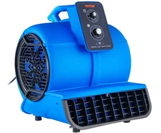 Ventiliatorius Vevor grindų pūstuvas 500w 250 aps./min mėlynas 3 pūtimo greičiai