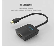 Vention Displayport Mini į Hdmi kabelis Hbcbb 10 cm, juodas