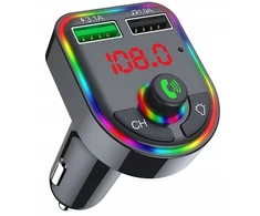 Automagnetola Verk Group Led Fm Sd Mp3 Bluetooth transmiteris su 2xusb įkrovikliu