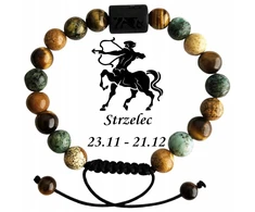 Versatile Vyriška apyrankė su Šaulio Zodiako ženklu, akmenys