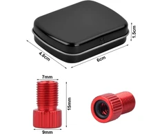 Vesaneae 10 vnt. Drahtesel dviračio ventilio adapterių rinkinys, dviračio Presta ventilio adapteris, dviračio ventilio adapteris, dviračio padangos ventilio keitiklis, dviračio ventilio adapteris su sandarinimo žiedu dviračiams ir el. dviračiams