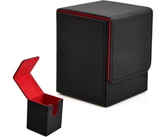 Vesaneae dėžutės prekybos kortelėms, dėžutė žaidimo kortoms, dėžutė prekybos kortelėms, kortelių laikiklis kolekcionuojamoms žaidimo kortoms, kaladės dėžutės, atverčiama dėžutė (100), kaladės dėžutės kortelėms kolekcionuoti, pu odinė kortelių dėžutė (a)