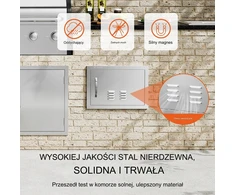 VEVOR Nerūdijančio plieno grilio durelės