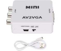 Televizorius Vga į vaizdo konverteris, 480p composite av į vga adapteris vga į vaizdo konverteris, hdmi 480p automatinė rezoliucija, tv priedėlis audio tv į pc vaizdo konverteris