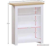Vida Designs biuro lentynos, mdf plokštė ir melamino lukštas, baltos spalvos, standartinės, 3 pakopų