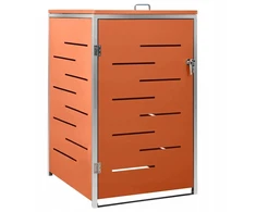 Vidaxl Dėklas 1 šiukšlių dėžei, 69x77,5x115 cm, plienas