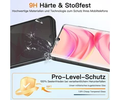 Videosecu grūdinto stiklo ekrano apsauga, skirta Huawei P30 Pro, 2 vnt., 9h kietumas, Hd, be burbuliukų, 100% lietimo tikslumas, atspari įbrėžimams, be riebalų, pilnas padengimas