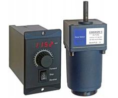 Vienfazis reduktorius su reguliatoriumi 30 - 420 aps/min 230v 6w iki 0,11n.m