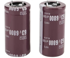 Vikye 2 vnt. 63v 6800uf elektrolitiniai kondensatoriai 25×50mm 105℃, didelio korpuso tipas, snap jungties tipas - didelis tikslumas ir stabilumas, labai praktiški