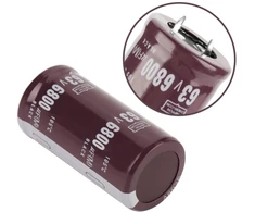 Vikye 2 vnt. 63v 6800uf elektrolitiniai kondensatoriai 25×50mm 105℃, didelio korpuso tipas, snap jungties tipas - didelis tikslumas ir stabilumas, labai praktiški