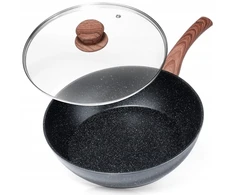 Vilde Tradicinė keptuvė su dangčiu, granito danga, 28 cm, indukcinė, dujinė