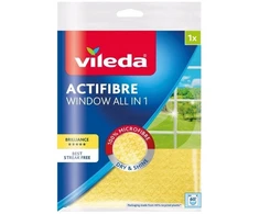 Vileda Actifibre geltona šluostė langams, stiklams 32 x 34,5 cm