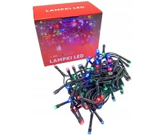 Vipolimex Kalėdinės lemputės, lauko/vidaus, šventinės, spalvotos, 100 led