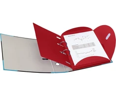 Viquel - raudonas Smartfolder - Raudonas plastikinis maišelis - Tvirtas produktas su sutvirtinimo žiedeliais - Reguliuojamas Velcro užsegimas - Patentuota atidarymo sistema