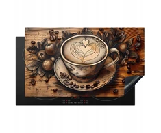 Viryklė Kitchenyeah Indukcinė apsauginė plokštė kaitlentei 65x55cm - Kava