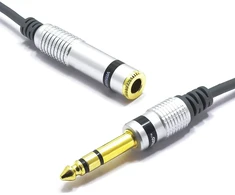 Vitalco 6.3 Jack Trs audio kabelio ilgiklis 3 m 6.3 mm Male to 6.35 mm Female Stereo Male to Female Jack ilgiklis