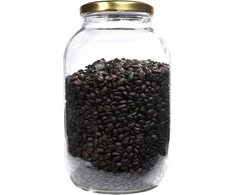 Viva Haushaltswaren Xl stiklainis konservavimui 3400 ml su užsukamu dangteliu, stiklainis laikymui, stiklainis su užrašoma etikete