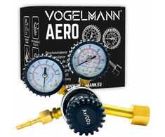 Vogelmann Dujų reduktorius Co2 Argon balionui Manometras Aero 200 bar W21,8x1/14