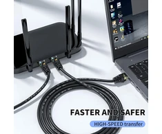 Vosga Lauko Cat 7 Ethernet Kabelis 75 m, 26awg Itin tvirtas tinklo Cat7 Gigabit Kabelis Patch Kabelis Rj45 paauksuotas vandeniui atsparus Ethernet Kabelis Tiesioginio laidų tinklo kabelis 75 m