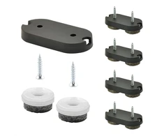 Wagner Quickclick slydimo padukai – 4 vnt., prisukami / Ultrasoft, 42 x 20 mm