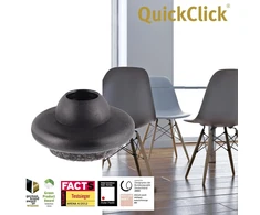 Wagner Quickclick® Veltinio Padėkliukai Kėdžių Kojelėms, 4 Vnt. Tvirtinimo Rinkinys – 4 x Pagrindas + 4 x Keičiami Slydimo Įdėklai – Vilnos Veltinis Ultrasoft – Skersmuo 20 Vitra Kėdėms Dsr Dar Dkr – Pagaminta Vokietijoje