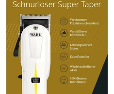 Wahl Wahl Cordless Combo Plus Case Super Taper, Beret ir dėklas plaukų kirpimo mašinėlių rinkinys