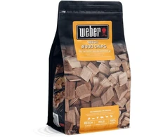 Weber 17622 buko medienos drožlės rūkymui, 700 g, subtilus rūkymo aromatas, mėsai ir skoniui, 17.8 x 8.9 x 30.5 cm ir Weber 17624 hickory medienos drožlės rūkymui 700 g, rūkymui, aromatas, kepimui ant grotelių, ruda, 17.8 x 8.9 x 30.5 cm