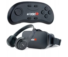 Webski Virtualios realybės 3d Vr akiniai 360° telefonui su valdikliu ir ausinėmis