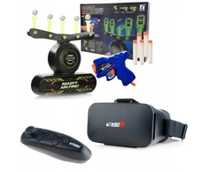 Webski Vr 360 laipsnių akiniai + žaidimų valdiklis + elektroninis šaudymo taikinys Airball