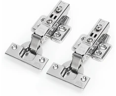 Wellocks spintelių lankstai | 304 nerūdijančio plieno lankstai | švelnaus uždarymo sulankstomų durų lankstai su varžtais | virtuvės spintelių drabužių spintų durims (ssch20ho) | centrinis stabdis | 2 vnt.