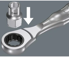 Wera 05003660001 8005 Mini 2 Zyklop, 10 mm, sidabrinė